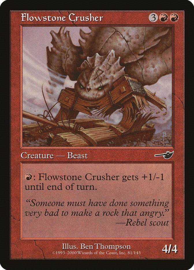 Image for Flowstone Crusher (81) [Nemesis] - Magic: The Gathering
