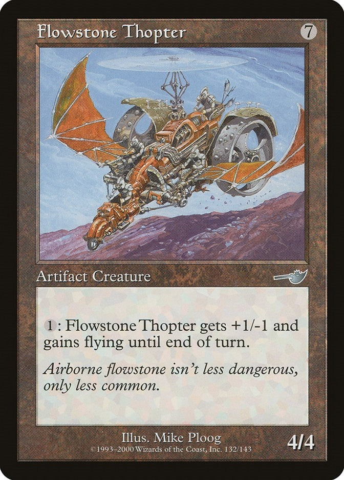 Image for Flowstone Thopter (132) [Nemesis] - Magic: The Gathering