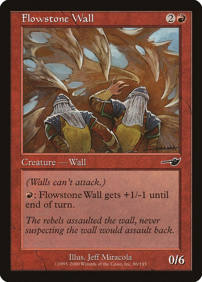 Image for Flowstone Wall (80) [Nemesis] - Magic: The Gathering