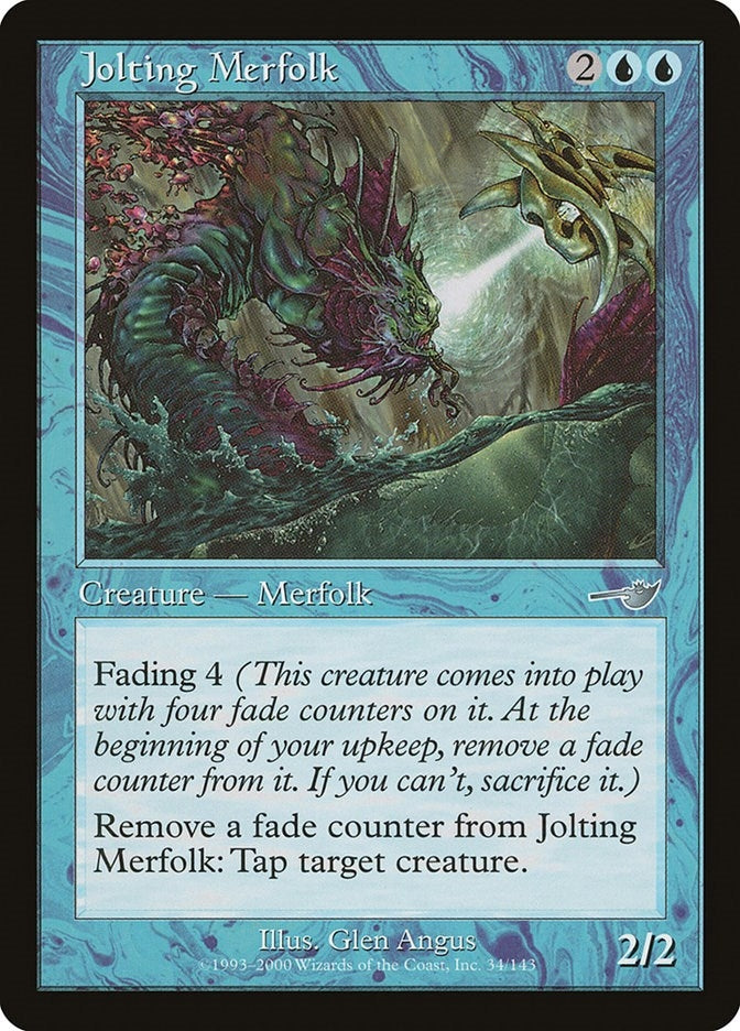 Image for Jolting Merfolk (34) [Nemesis] - Magic: The Gathering