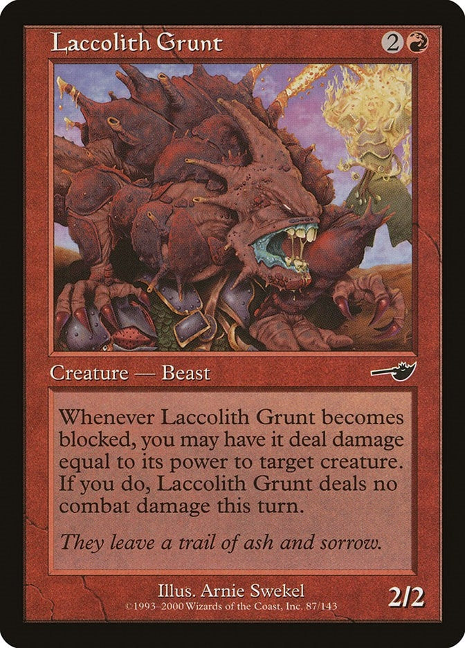 Image for Laccolith Grunt (87) [Nemesis] - Magic: The Gathering