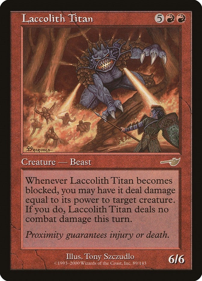Image for Laccolith Titan (89) [Nemesis] - Magic: The Gathering
