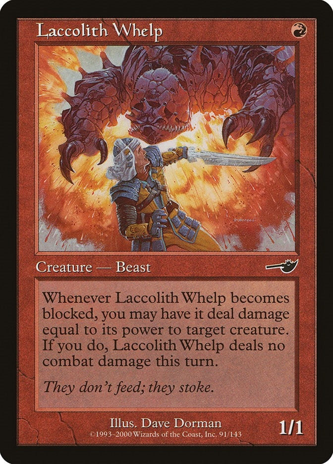Image for Laccolith Whelp (91) [Nemesis] - Magic: The Gathering