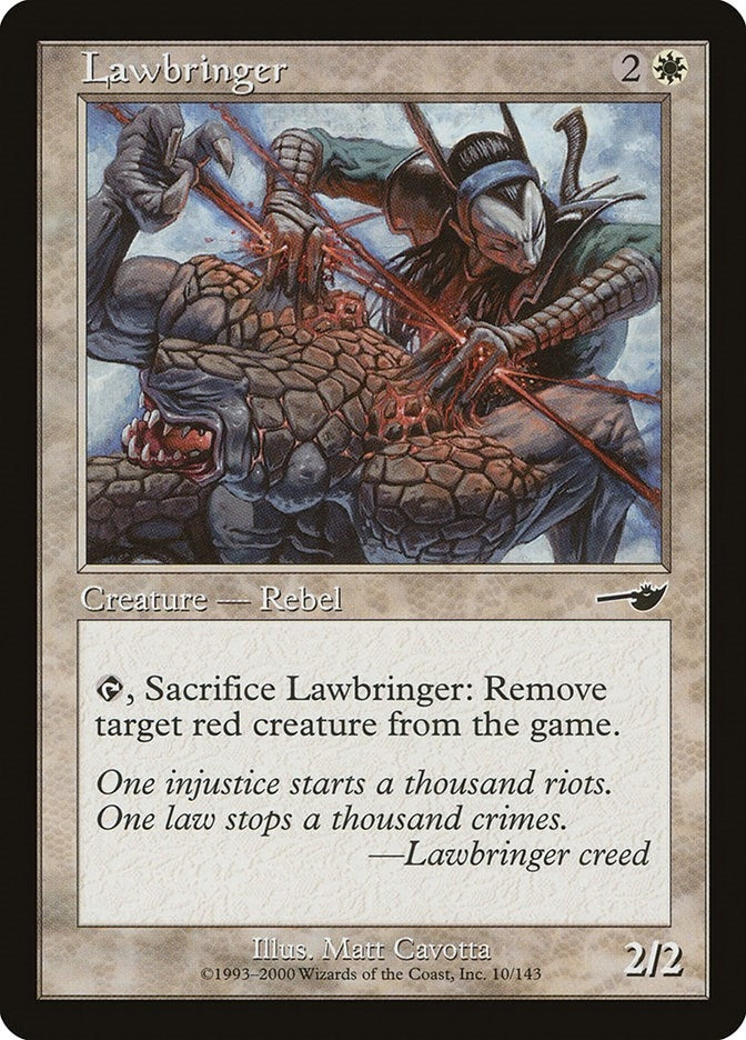 Image for Lawbringer (10) [Nemesis] - Magic: The Gathering