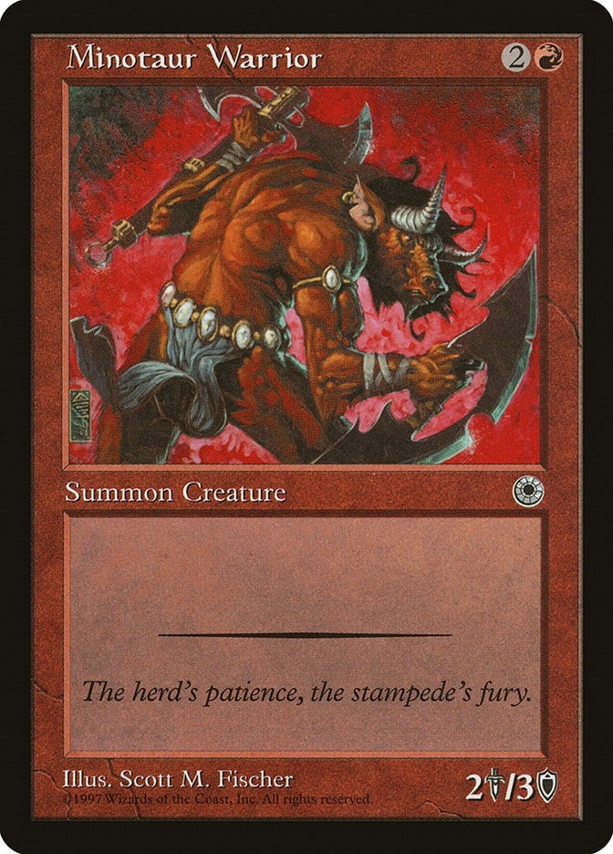 Image for Minotaur Warrior [Portal] - Magic: The Gathering