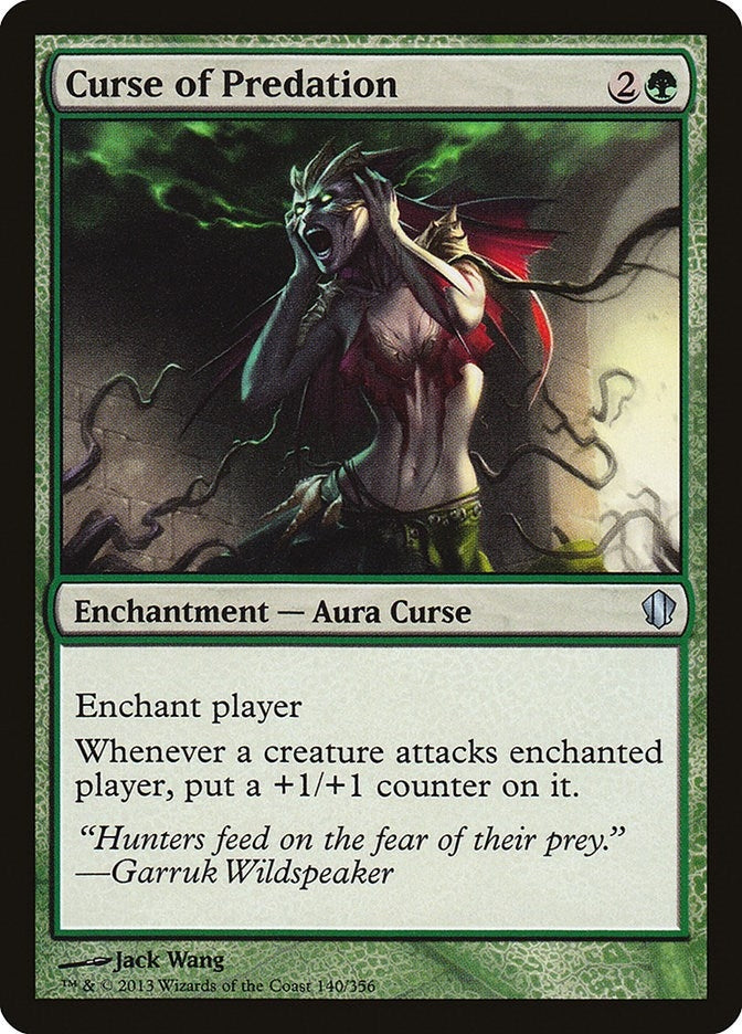 Image for Curse of Predation (140) [Commander 2013] - Magic: The Gathering