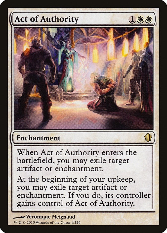 Image for Act of Authority (1) [Commander 2013] - Magic: The Gathering