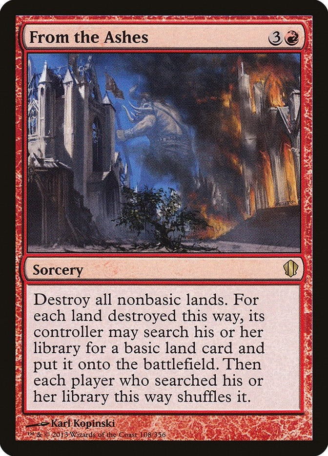 Image for From the Ashes (108) [Commander 2013] - Magic: The Gathering