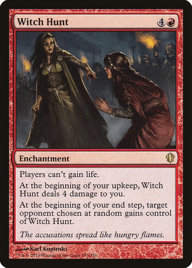 Image for Witch Hunt (133) [Commander 2013] - Magic: The Gathering