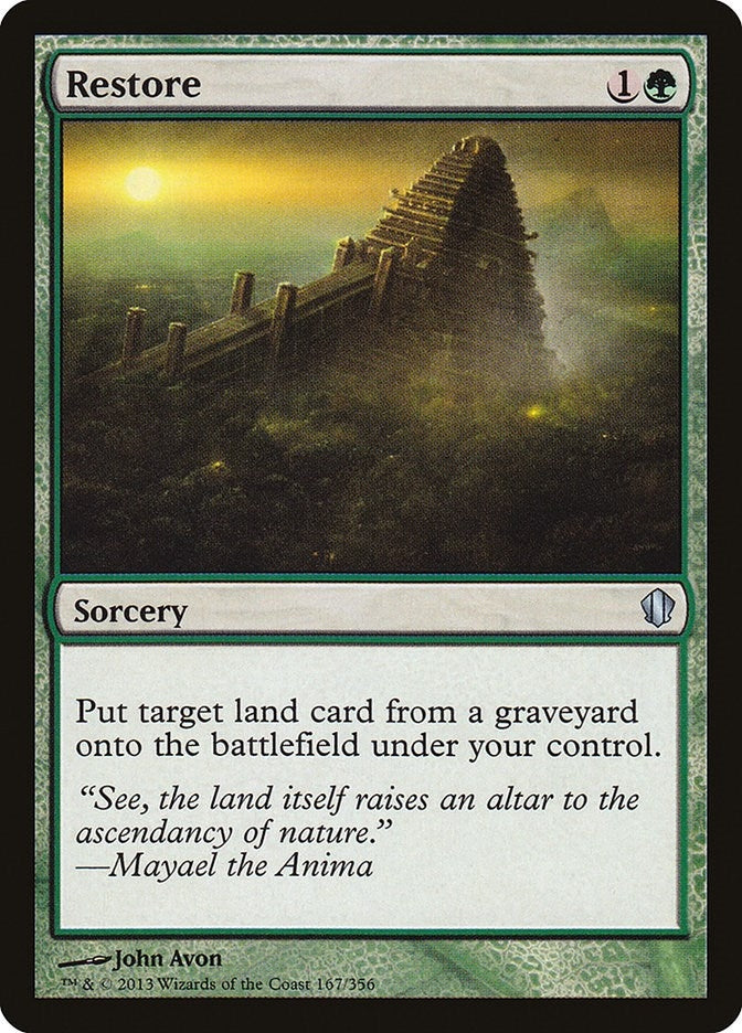 Image for Restore (167) [Commander 2013] - Magic: The Gathering
