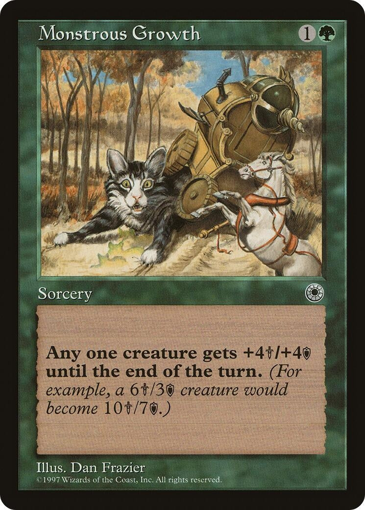 Image for Monstrous Growth [Portal] - Magic: The Gathering