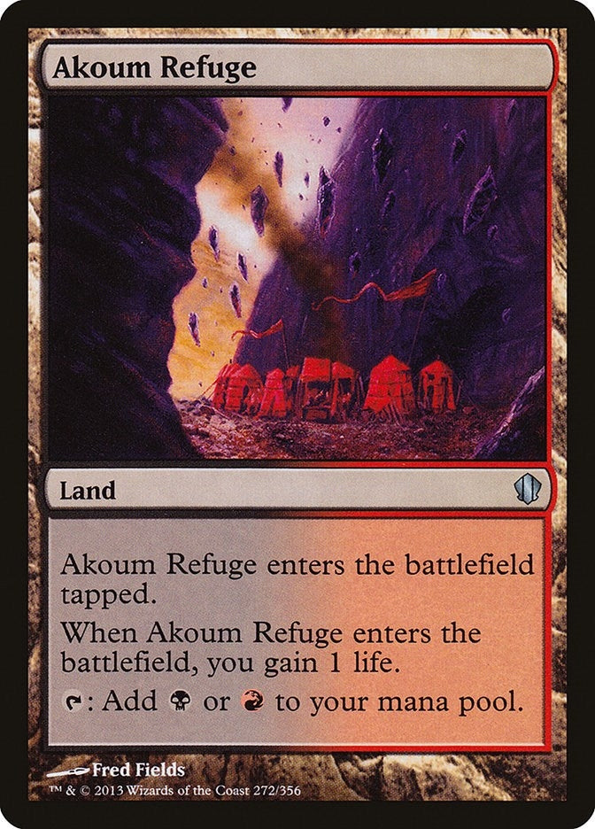 Image for Akoum Refuge (272) [Commander 2013] - Magic: The Gathering