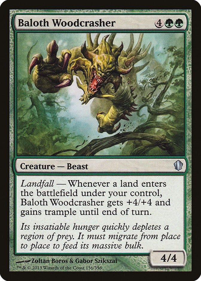 Image for Baloth Woodcrasher (136) [Commander 2013] - Magic: The Gathering