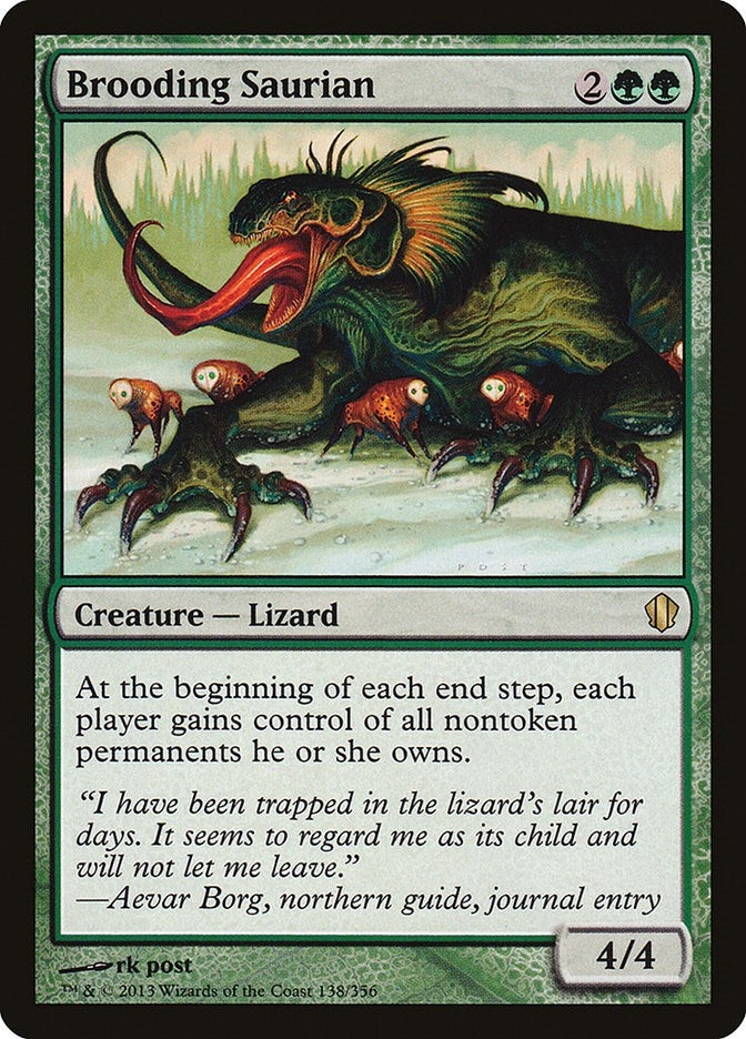 Image for Brooding Saurian (138) [Commander 2013] - Magic: The Gathering