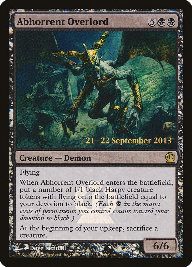 Image for Abhorrent Overlord (75) [Prerelease Cards] - Magic: The Gathering