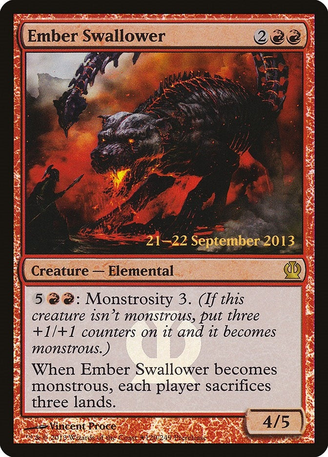 Image for Ember Swallower (120) [Prerelease Cards] - Magic: The Gathering
