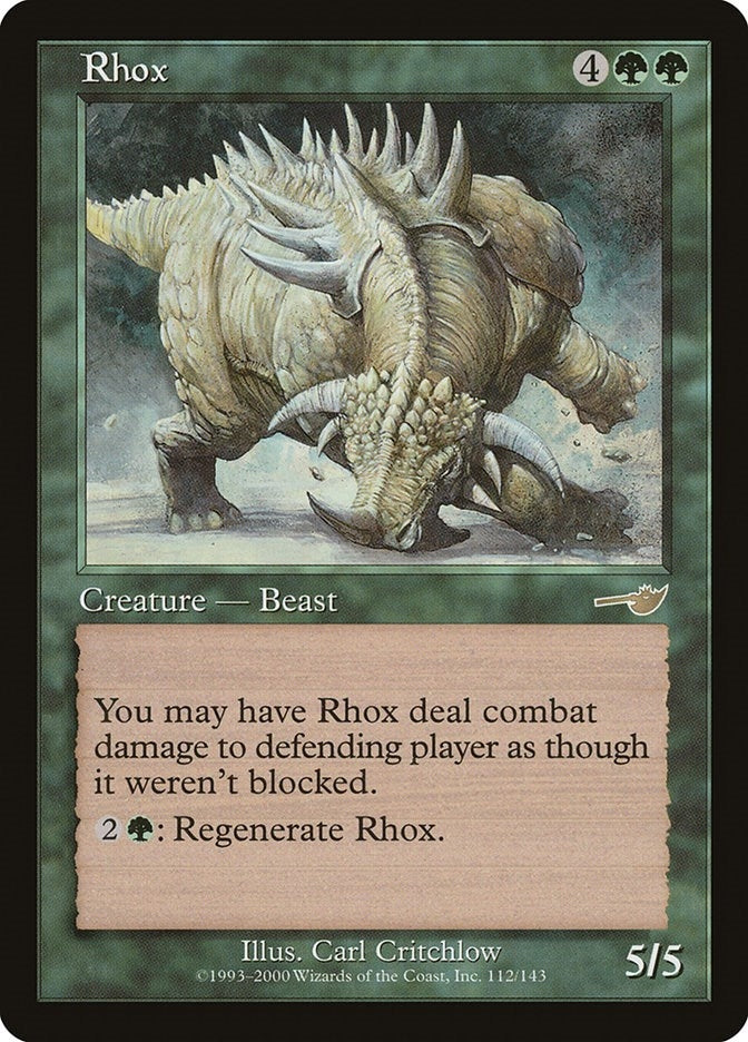 Image for Rhox (112) [Nemesis] - Magic: The Gathering