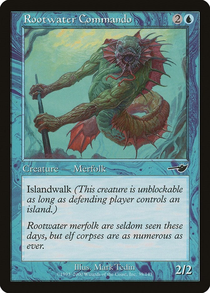 Image for Rootwater Commando (39) [Nemesis] - Magic: The Gathering