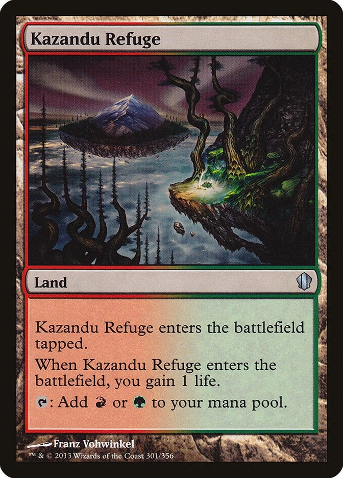 Image for Kazandu Refuge (301) [Commander 2013] - Magic: The Gathering