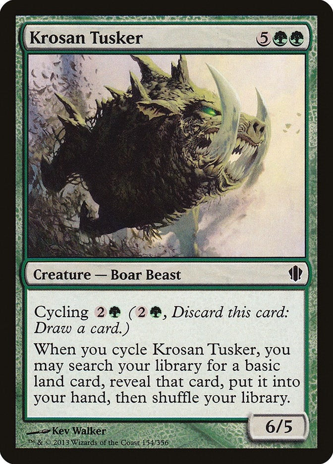 Image for Krosan Tusker (154) [Commander 2013] - Magic: The Gathering