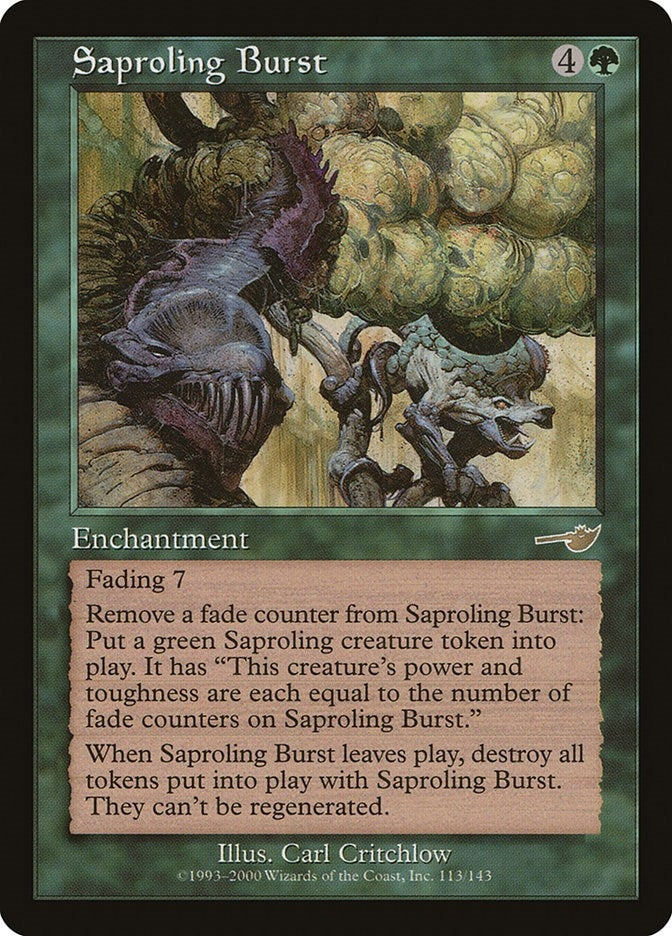 Image for Saproling Burst (113) [Nemesis] - Magic: The Gathering