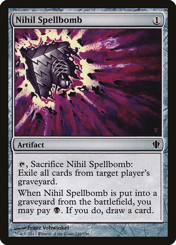 Image for Nihil Spellbomb (249) [Commander 2013] - Magic: The Gathering