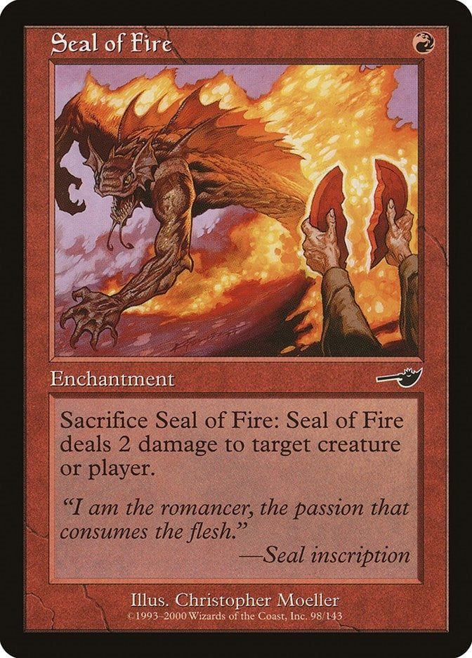 Image for Seal of Fire (98) [Nemesis] - Magic: The Gathering