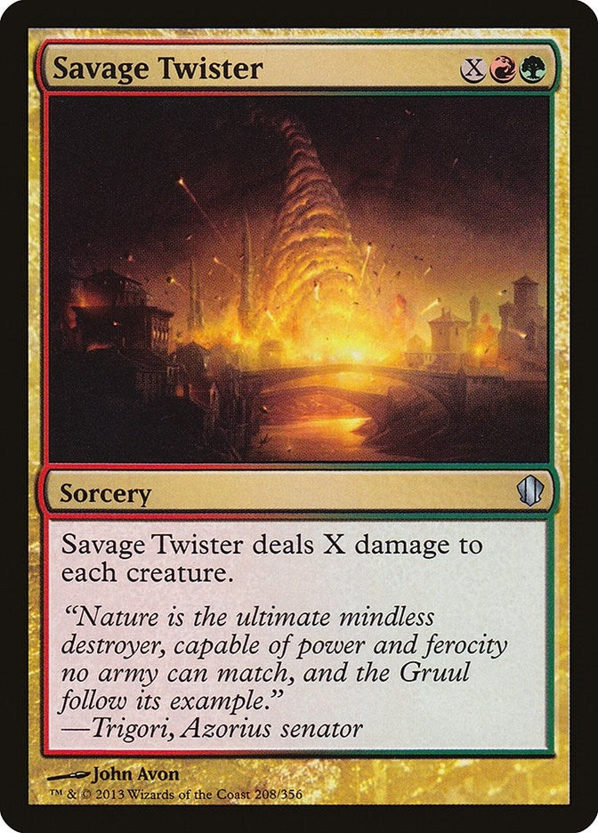 Image for Savage Twister (208) [Commander 2013] - Magic: The Gathering