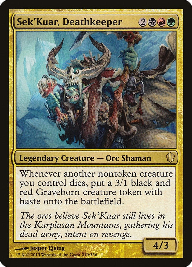 Image for Sek'Kuar, Deathkeeper (210) [Commander 2013] - Magic: The Gathering