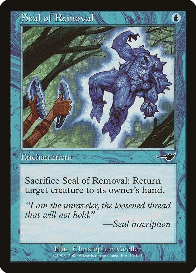Image for Seal of Removal (42) [Nemesis] - Magic: The Gathering