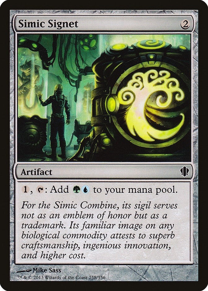 Image for Simic Signet (258) [Commander 2013] - Magic: The Gathering