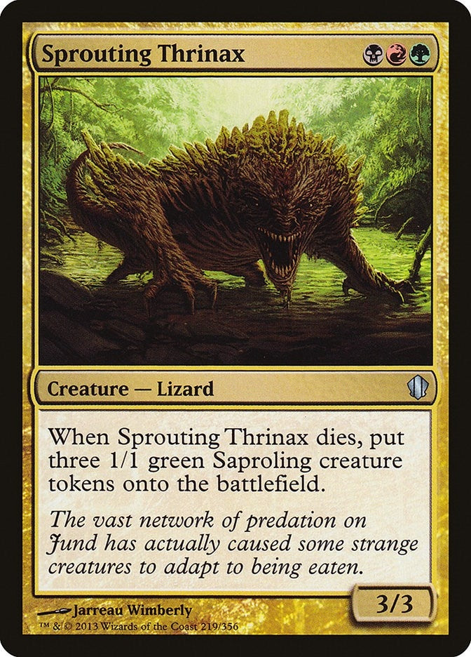 Image for Sprouting Thrinax (219) [Commander 2013] - Magic: The Gathering