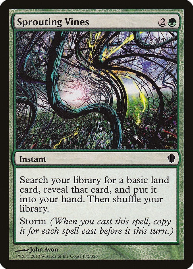 Image for Sprouting Vines (173) [Commander 2013] - Magic: The Gathering