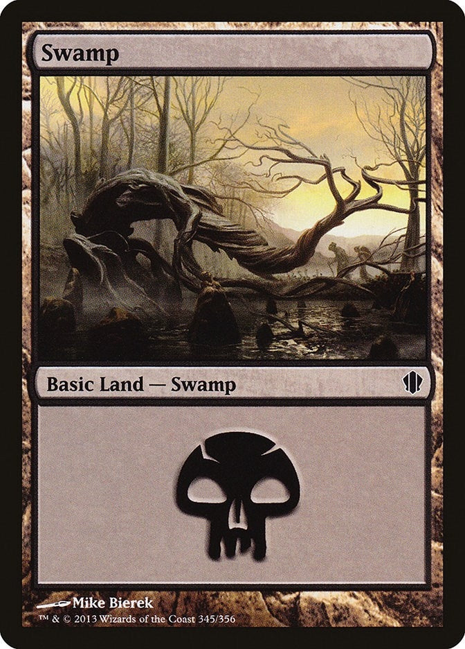 Image for Swamp (345) (345) [Commander 2013] - Magic: The Gathering