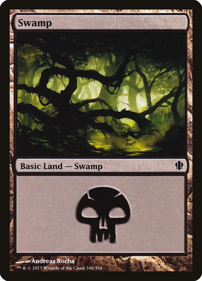 Image for Swamp (348) (348) [Commander 2013] - Magic: The Gathering