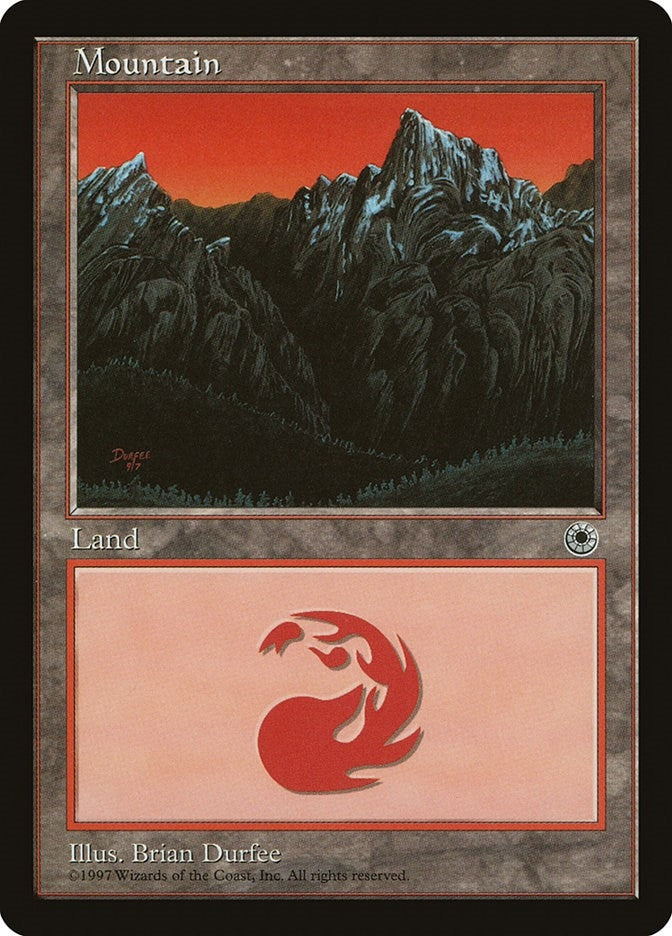 Image for Mountain (Middle Chasm) [Portal] - Magic: The Gathering