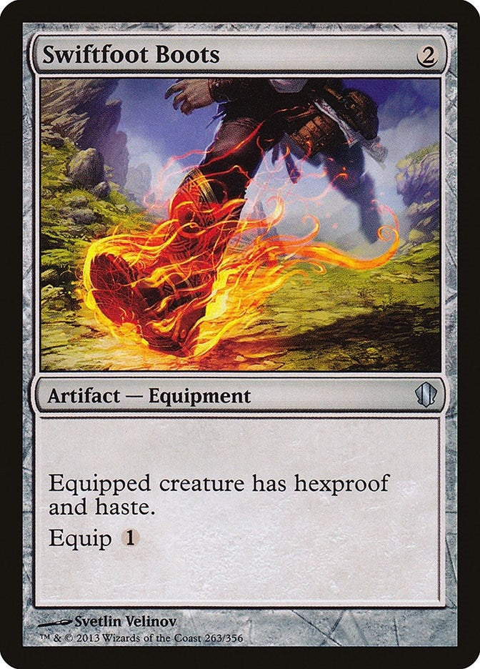 Image for Swiftfoot Boots (263) [Commander 2013] - Magic: The Gathering