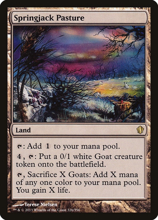 Image for Springjack Pasture (326) [Commander 2013] - Magic: The Gathering