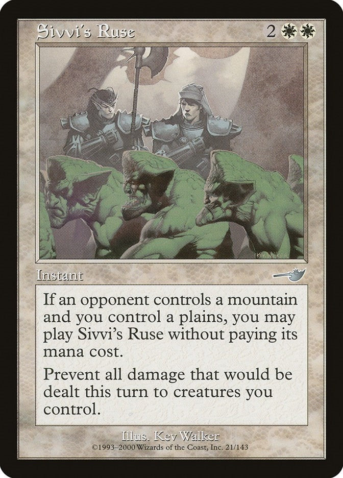 Image for Sivvi's Ruse (21) [Nemesis] - Magic: The Gathering