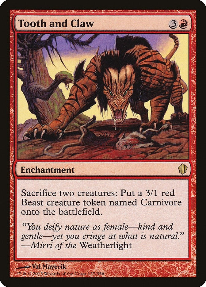 Image for Tooth and Claw (127) [Commander 2013] - Magic: The Gathering