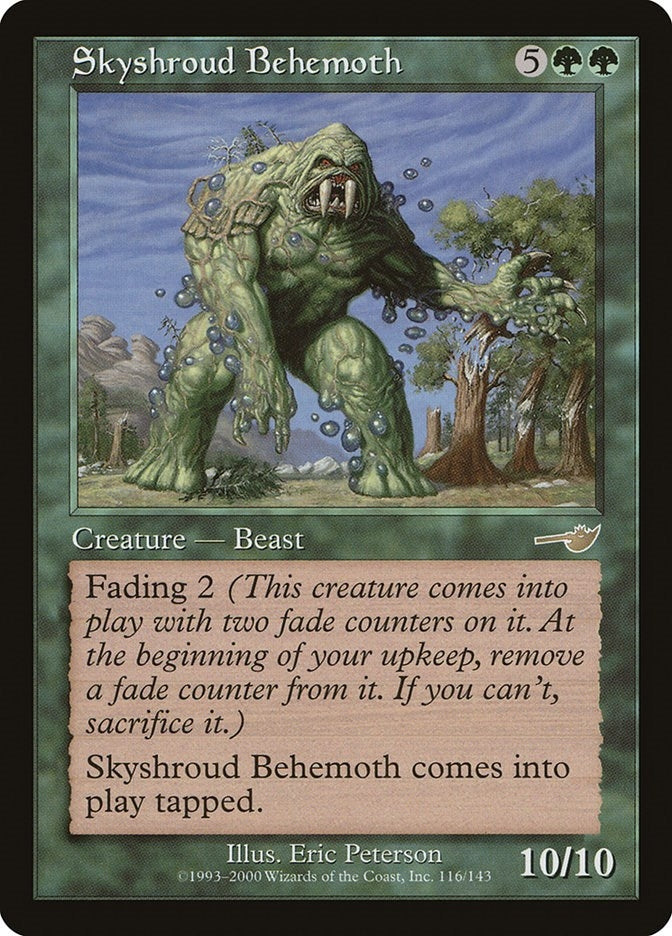 Image for Skyshroud Behemoth (116) [Nemesis] - Magic: The Gathering