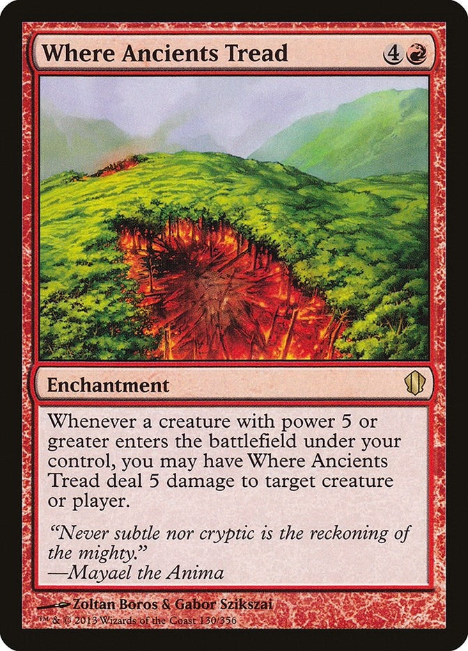 Image for Where Ancients Tread (130) [Commander 2013] - Magic: The Gathering