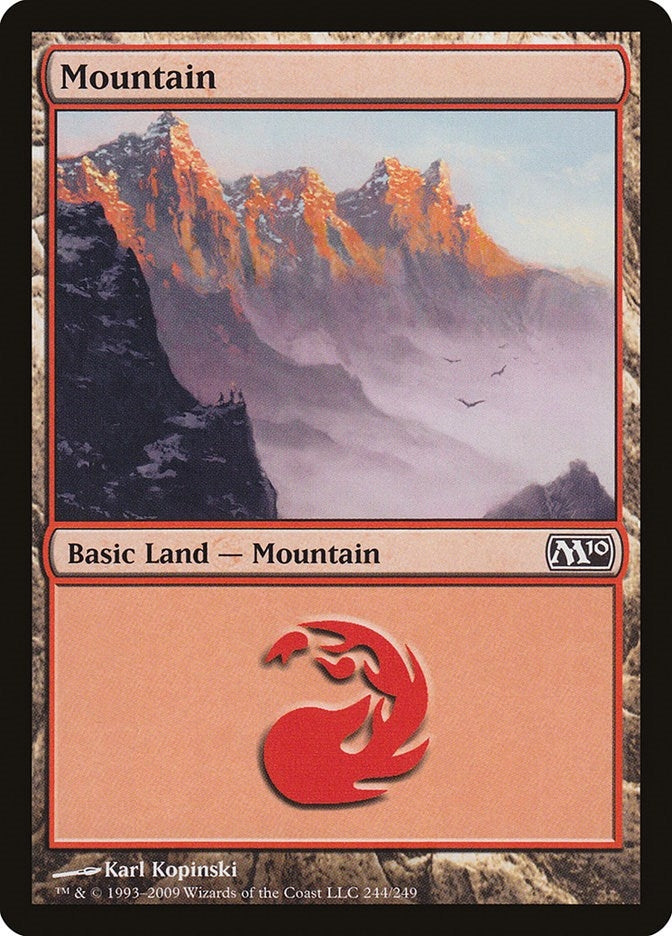 Image for Mountain (244) (244) [Magic 2010 (M10)] - Magic: The Gathering