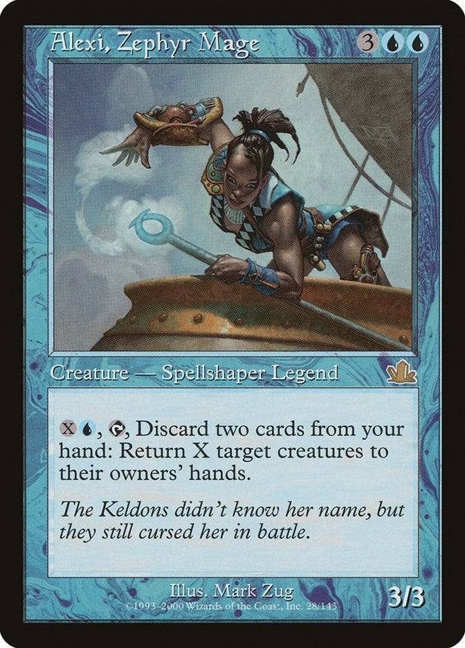 Image for Alexi, Zephyr Mage (28) [Prophecy] - Magic: The Gathering