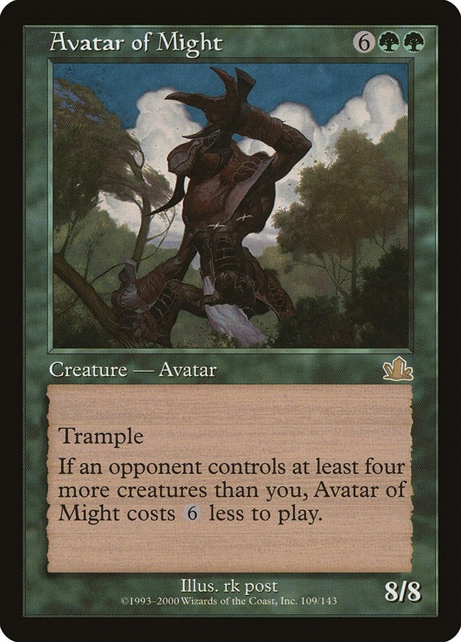 Image for Avatar of Might (109) [Prophecy] - Magic: The Gathering