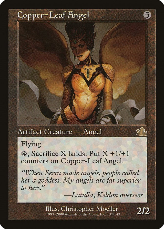 Image for Copper-Leaf Angel (137) [Prophecy] - Magic: The Gathering