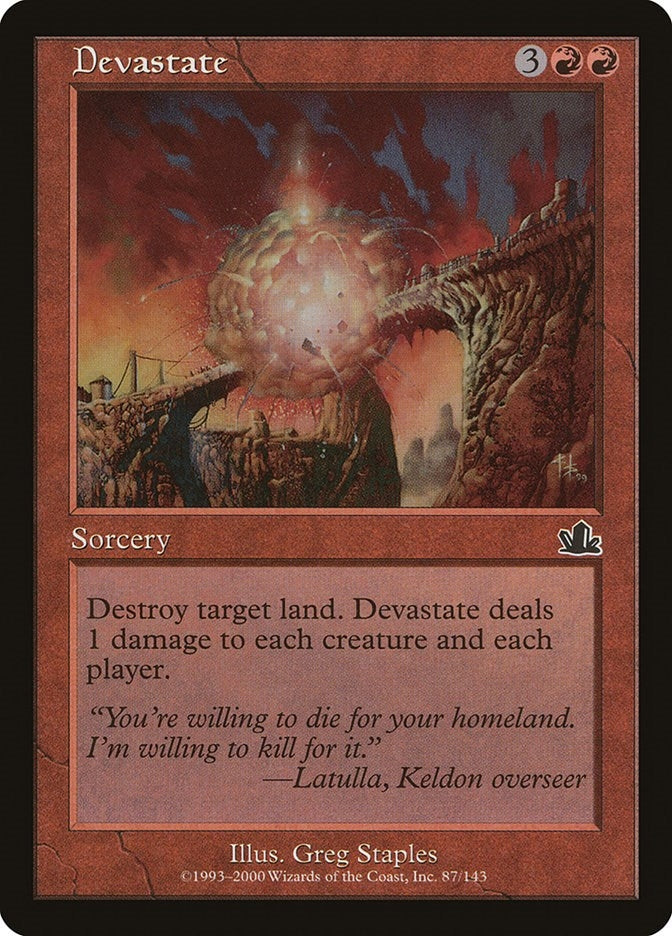 Image for Devastate (87) [Prophecy] - Magic: The Gathering