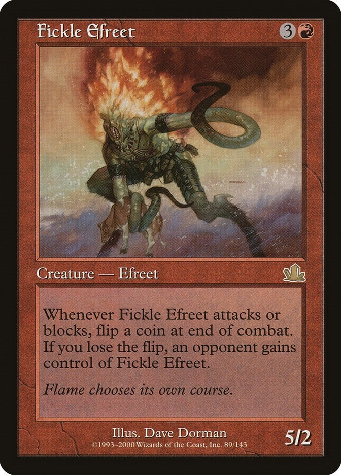 Image for Fickle Efreet (89) [Prophecy] - Magic: The Gathering