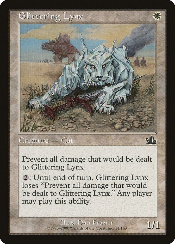 Image for Glittering Lynx (11) [Prophecy] - Magic: The Gathering