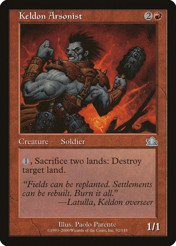 Image for Keldon Arsonist (92) [Prophecy] - Magic: The Gathering